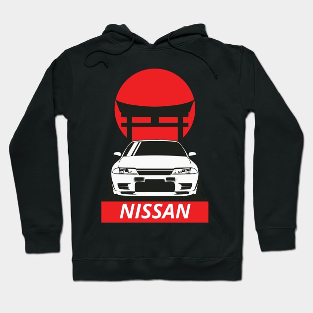 nissan r32 Hoodie by artoriaa